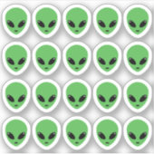 Alien-feestdecoraties Ruimtevaartuig Bujo-agenda  Sticker (Voorkant)