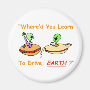 Alien Fender Bender Magnet