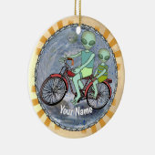 Alien fietst ornament (Rechts)