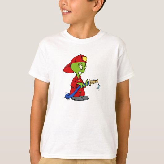Alien Fire Fighter T-shirt (Voorkant)