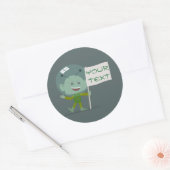 Alien Flag Ronde Sticker (Envelop)