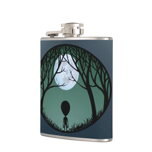 Alien Flask Alien Gray Drink Flasks personaliseren Heupfles (Links)