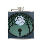 Alien Flask Alien Gray Drink Flasks personaliseren Heupfles (Voorkant)
