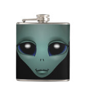 Alien Flask Alien Gray Drink Flasks personaliseren Heupfles (Voorkant)