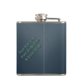 Alien Flask Alien Gray Drink Flasks personaliseren Heupfles (Achterkant)