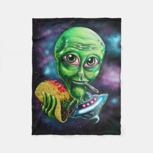 Alien Fleece Deken (Voorkant)