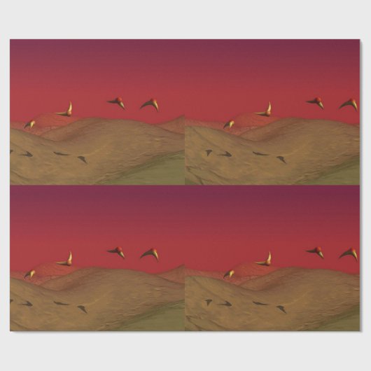 Alien Flight Cadeaupapier (Vlak)