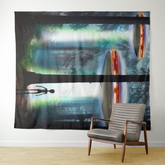 Alien Forest van de UFO Wandkleed (In Situ (horizontaal))