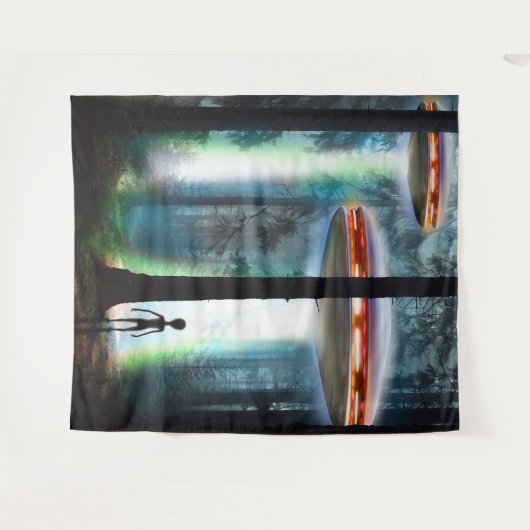 Alien Forest van de UFO Wandkleed (Voorkant (horizontaal))