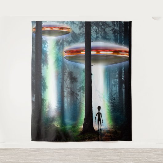 Alien Forest van de UFO Wandkleed (Voorkant)