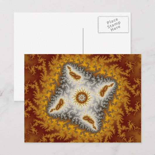 Alien - Fractal Briefkaart (Voorkant / Achterkant)