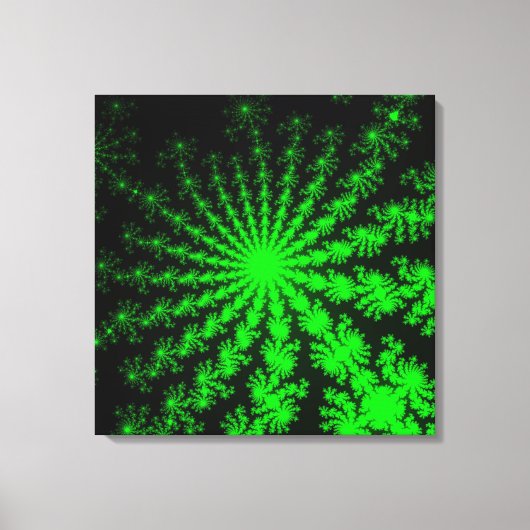 Alien Fractal Burst Canvas Afdruk (Voorkant)