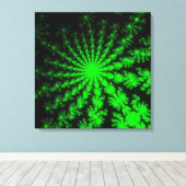 Alien Fractal Burst Canvas Afdruk (Insitu (Houten vloer))