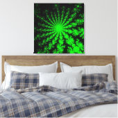 Alien Fractal Burst Canvas Afdruk (Insitu (Slaapkamer))