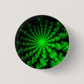 Alien Fractal Burst Ronde Button 3,2 Cm (Voorkant)