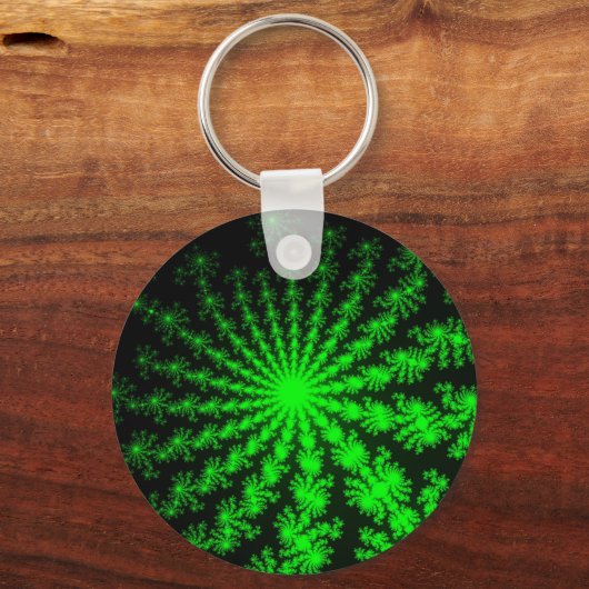 Alien Fractal Burst Sleutelhanger (Voorkant)