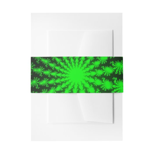 Alien Fractal Burst Uitnodigingen Wikkel (Voorkant Voorbeeld)