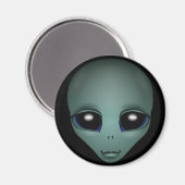 Alien Fridge Magnet — buitenaardse geschenken en d (Voorkant / Achterkant)