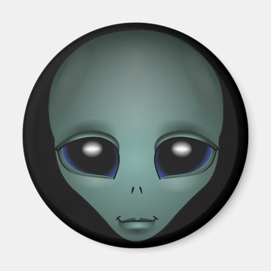 Alien Fridge Magnet — buitenaardse geschenken en d (Voorkant)