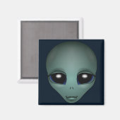 Alien Fridge Magnet — buitenaardse geschenken en d (Voorkant / Achterkant)