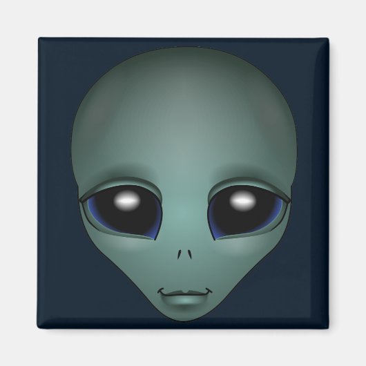Alien Fridge Magnet — buitenaardse geschenken en d (Voorkant)