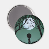 Alien Fridge Magnet — buitenaardse geschenken en d (Voorkant / Achterkant)
