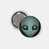 Alien Fridge Magnet — buitenaardse geschenken en d (Voorkant / Achterkant)