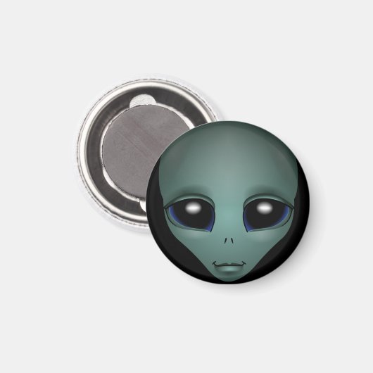 Alien Fridge Magnet — buitenaardse geschenken en d (Voorkant / Achterkant)