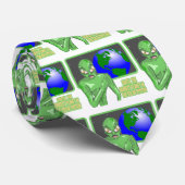 Alien Funny Earth Review Stropdas (Opgerold)