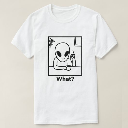 Alien Funny T-shirt (Design voorkant)