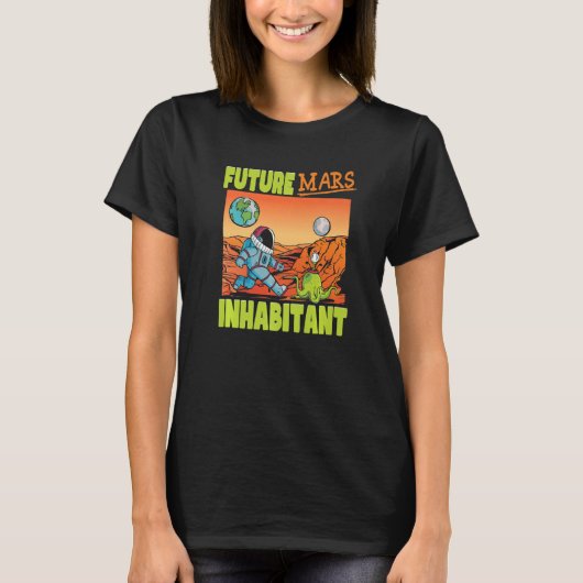 Alien Future Mars Inhabitant T-shirt (Voorkant)