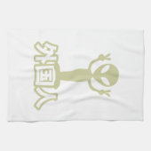 Alien Gaijin ~ Kanji Nihongo / Japanse taal Theedoek (Horizontaal)