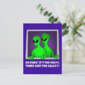 ALIEN GALAXY-5 BRIEFKAART (Staand voorkant)