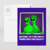 ALIEN GALAXY-5 BRIEFKAART (Voorkant / Achterkant)