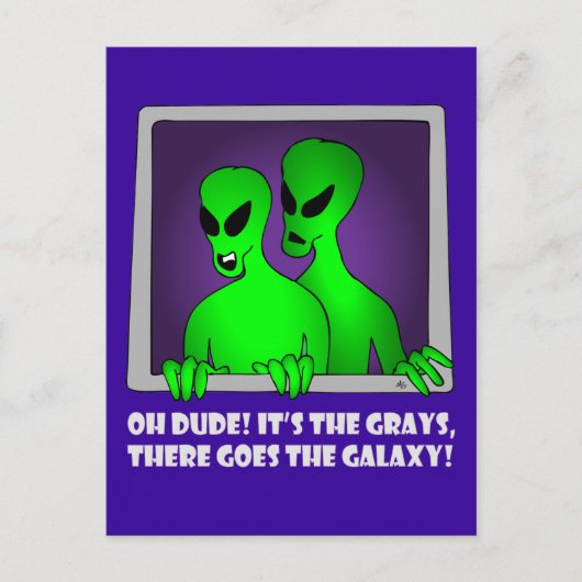 ALIEN GALAXY-5 BRIEFKAART (Voorkant)