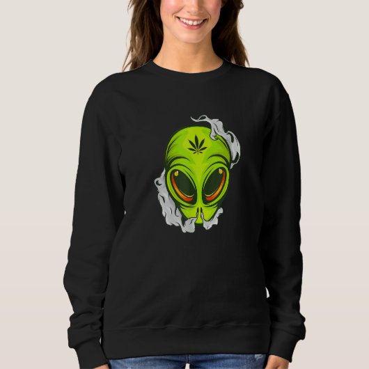 Alien Galaxy Ufo fan Sifi style streetwear top  (Voorkant)