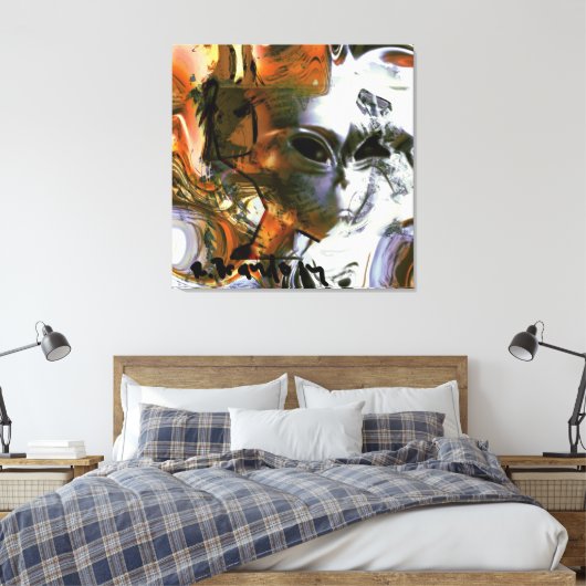 "Alien" Galerij verpakt Canvas Schilderij Print (Insitu (Slaapkamer))