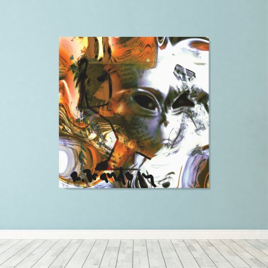 "Alien" Galerij verpakt Canvas Schilderij Print (Insitu (Houten vloer))