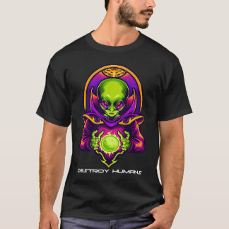 Alien Gamer Gift voor mannen en tieners T-shirt
