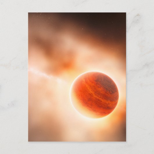 Alien Gas Giant Planet Space Art Briefkaart (Voorkant)