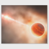 Alien Gas Giant Planet Space Art Cadeaupapier (Vlak)