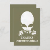 Alien, geen Kwaad spreken, tekst bewerken Bedankkaart (Voorkant / Achterkant)