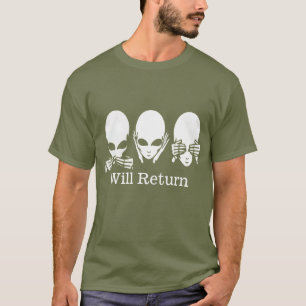 Alien, geen Kwaad spreken, tekst bewerken T-shirt