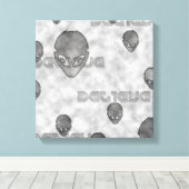 Alien geloof canvas afdruk (Insitu (Houten vloer))