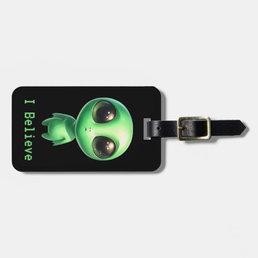 Alien – geloof ik bagagelabel (Voorkant horizontaal)