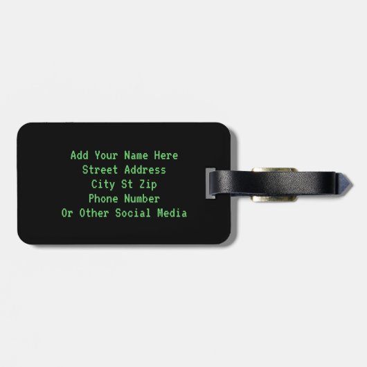 Alien – geloof ik bagagelabel (Achterkant horizontaal)