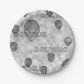 Alien geloof papieren bordje (Voorkant)