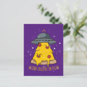 Alien gelooft in Pizza Briefkaart (Staand voorkant)