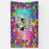 Alien Gepersonaliseerde karakter verjaardag banner (Verticaal)