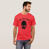 Alien, gezegde toevoegen, tekst bewerken t-shirt (Voorkant volledig)